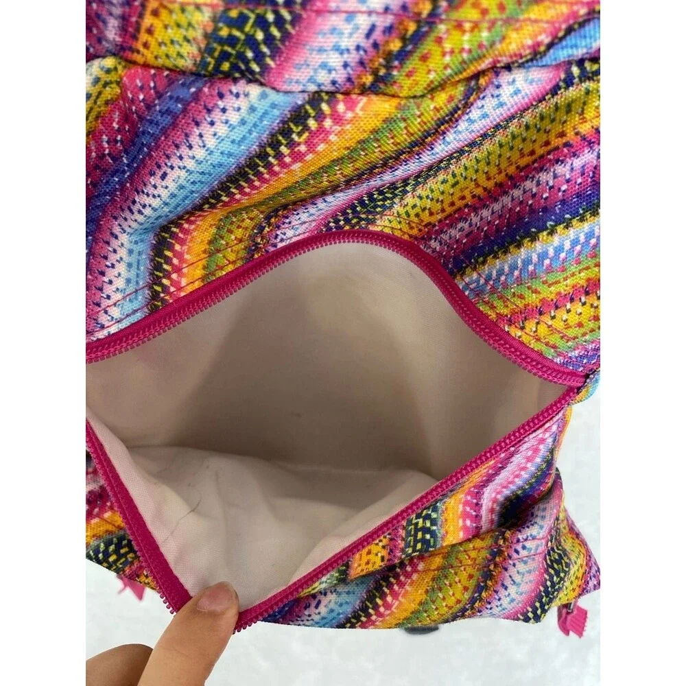 JanSport Big Student Backpack Multi-Color Diagonal Woven Stripe
